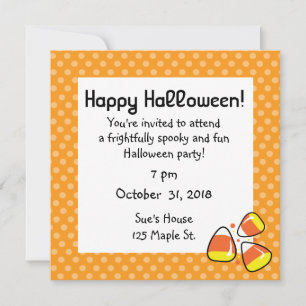 Uitnodigingen van Candy Corn Halloween Party