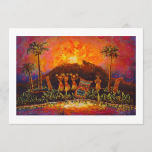 Uitnodigingen van CBjork Tiki Luau