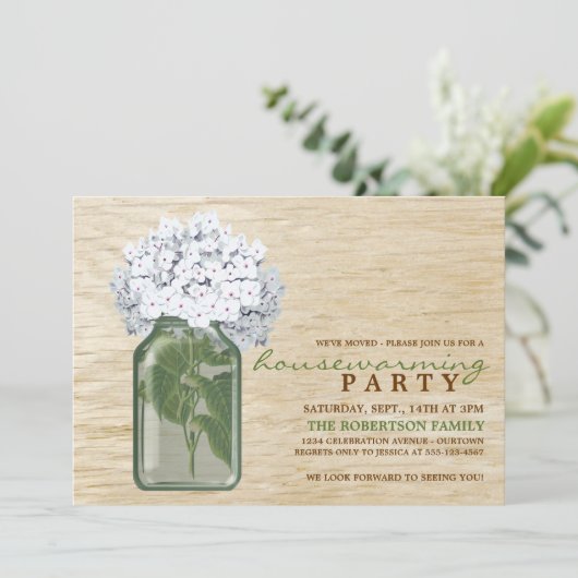 Uitnodigingen van Charm Housewarming Party (Staand voorkant)