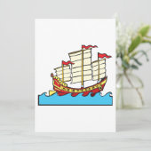 Uitnodigingen van Chinese zweefschepen (Staand voorkant)