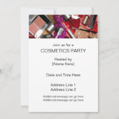Uitnodigingen van Cosmetics Party (Voorkant)