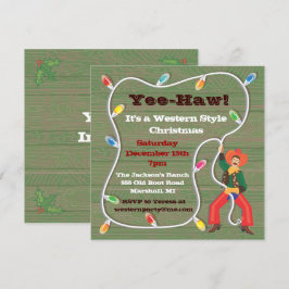 Uitnodigingen van Cowboy Lasso voor kerstfeestdage
