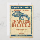 Uitnodigingen van Crawfish Boil (Voorkant)