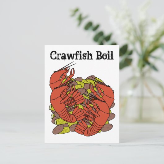 Uitnodigingen van Crawfish Boil (Staand voorkant)