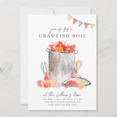 Uitnodigingen van Crawfish Boil | Boil voor de vis (Voorkant)