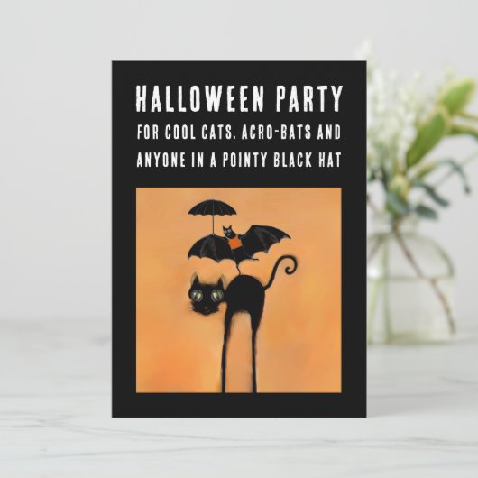 Uitnodigingen van Creative Halloween Party (Staand voorkant)