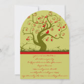 Uitnodigingen van Cute Bird Swirl met kerstfeest (Voorkant)