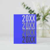 Uitnodigingen van de 20XX Royal Blue Graduation Pa (Staand voorkant)
