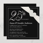 Uitnodigingen van de 25e bruiloft Jubileum Partij (Voorkant / Achterkant)