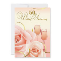 Uitnodigingen van de 50e bruiloft Jubileum Partij