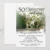 Uitnodigingen van de 50e bruiloft Jubileum Partij (Voorkant / Achterkant)