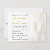 Uitnodigingen van de 50e Jubileum - Champagne Gold (Achterkant)