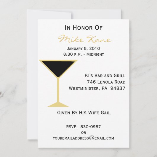 Uitnodigingen van de 50e verjaardag van de hedenda (Achterkant)