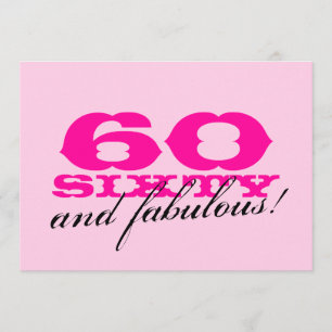 Uitnodigingen van de 60e verjaardag van de verjaar