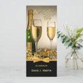 Uitnodigingen van de 60e verjaardag van de verjaar (Staand voorkant)