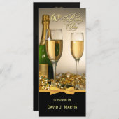 Uitnodigingen van de 60e verjaardag van de verjaar (Voorkant / Achterkant)