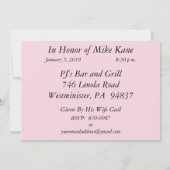 Uitnodigingen van de 60e verjaardag van de verjaar (Achterkant)