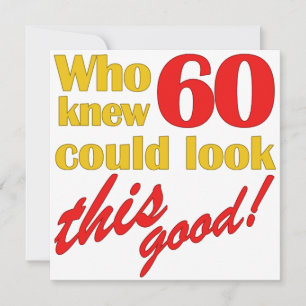 Uitnodigingen van de 60ste verjaardag van de geboo