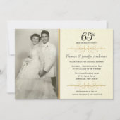Uitnodigingen van de 65e bruiloft Jubileum Partij (Voorkant)