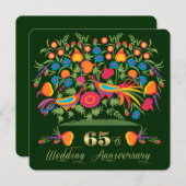 Uitnodigingen van de 65e bruiloft Jubileum Partij (Voorkant / Achterkant)