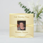 Uitnodigingen van de 75e verjaardag van de Dag - O (Staand voorkant)