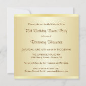 Uitnodigingen van de 75e verjaardag van de Dag - O (Achterkant)