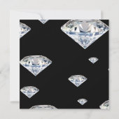 Uitnodigingen van de Aangepaste Black Jewelry Part (Achterkant)