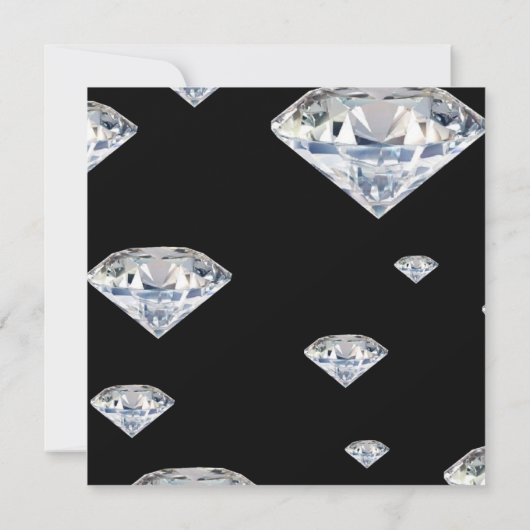 Uitnodigingen van de Aangepaste Black Jewelry Part (Achterkant)