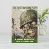 Uitnodigingen van de Adult Halloween Costume Zombi (Staand voorkant)
