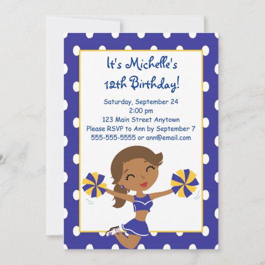 Uitnodigingen van de Afrikaanse Amerikaanse marine (Voorkant)