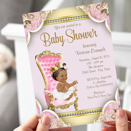 Uitnodigingen van de Afrikaanse Amerikaanse prinse