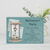 Uitnodigingen van de aftredingspartij (Staand voorkant)