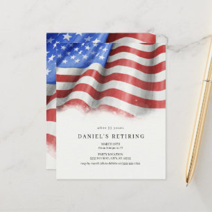 Uitnodigingen van de American Flag Retirement Part