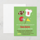 Uitnodigingen van de Amerikaanse Baby shower van d (Voorkant / Achterkant)