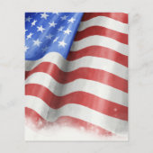 Uitnodigingen van de Amerikaanse Flag Birthday Par (Achterkant)