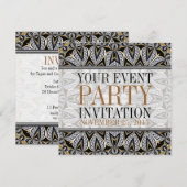 Uitnodigingen van de Antiek Art Decor Adult Cockta (Voorkant / Achterkant)