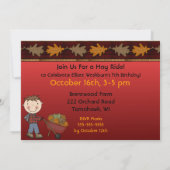 Uitnodigingen van de Autonome Partij van Hay Ride  (Achterkant)