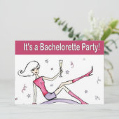 Uitnodigingen van de Bachelorette-partij (Staand voorkant)