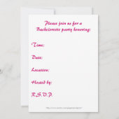 Uitnodigingen van de Bachelorette-partij (Achterkant)