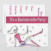 Uitnodigingen van de Bachelorette-partij (Voorkant / Achterkant)