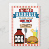 Uitnodigingen van de Barbeque Party (Voorkant / Achterkant)