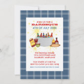 Uitnodigingen van de BBQ-partij van 4 juli (Voorkant)