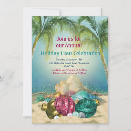 Uitnodigingen van de Beach Party van Holiday Luau