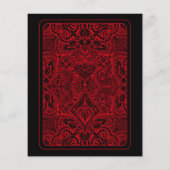 Uitnodigingen van de begrotingscasino Night Party (Achterkant)