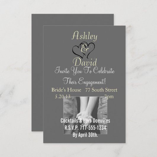 Uitnodigingen van de beheerspartij (Voorkant / Achterkant)