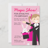 Uitnodigingen van de Birthday-partij van het Magic (Voorkant)