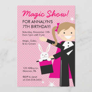 Uitnodigingen van de Birthday-partij van het Magic