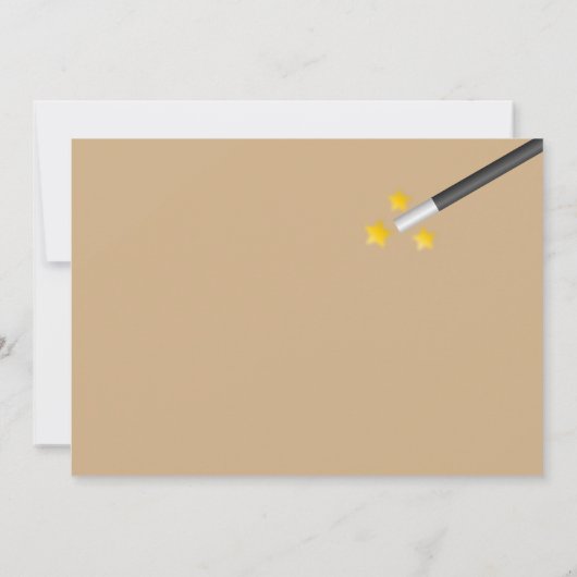 Uitnodigingen van de Birthday-partij van het Magic (Achterkant)