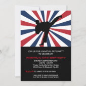 Uitnodigingen van de Birthday Partij voor Martiale (Voorkant)