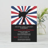 Uitnodigingen van de Birthday Partij voor Martiale (Staand voorkant)